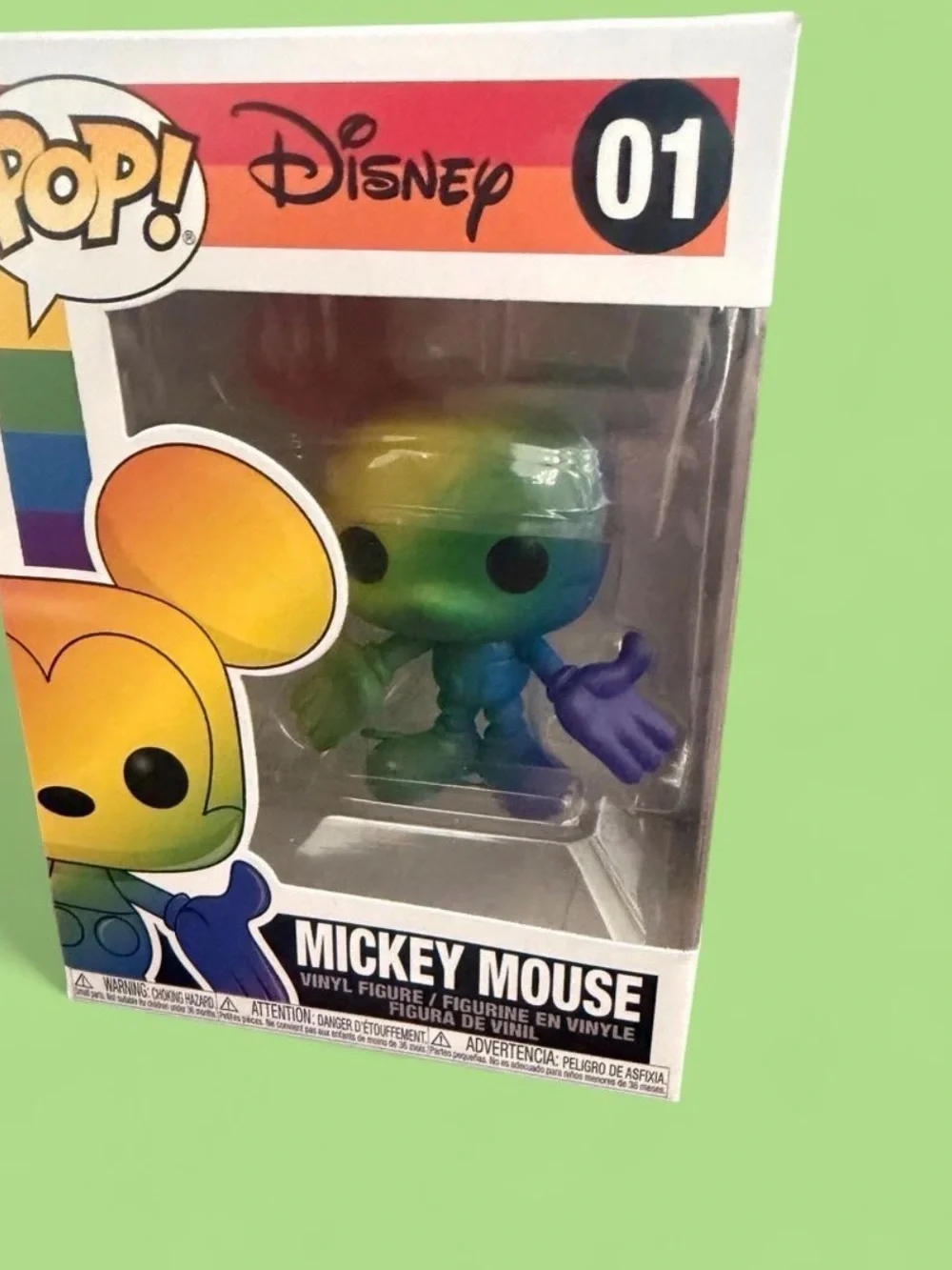 Disney POP! Rainbow Mickey Mouse Vinyl Figure New in Box